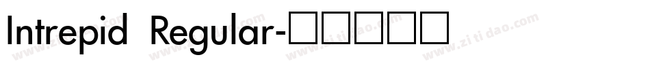 Intrepid Regular字体转换